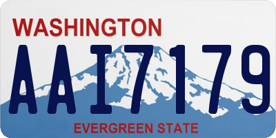 WA license plate AAI7179