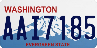 WA license plate AAI7185