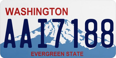 WA license plate AAI7188