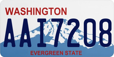 WA license plate AAI7208