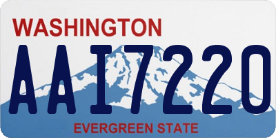 WA license plate AAI7220