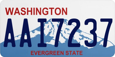 WA license plate AAI7237