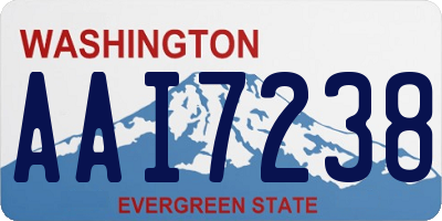 WA license plate AAI7238