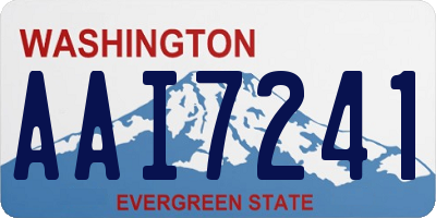 WA license plate AAI7241