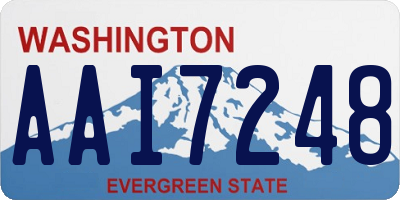 WA license plate AAI7248