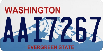 WA license plate AAI7267
