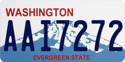 WA license plate AAI7272