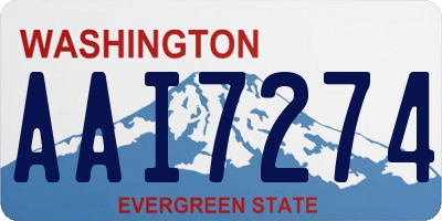 WA license plate AAI7274