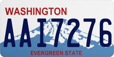 WA license plate AAI7276