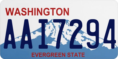 WA license plate AAI7294