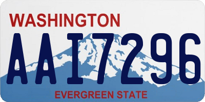 WA license plate AAI7296