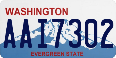 WA license plate AAI7302
