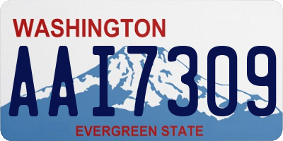 WA license plate AAI7309