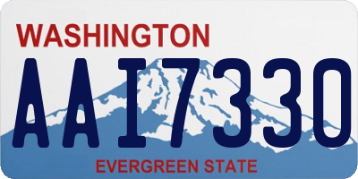 WA license plate AAI7330