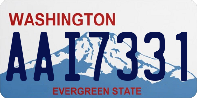 WA license plate AAI7331