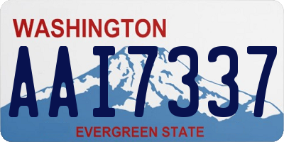 WA license plate AAI7337