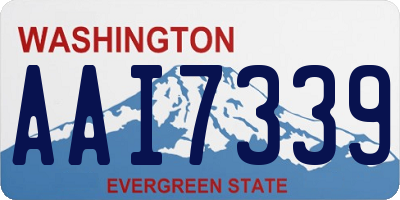WA license plate AAI7339