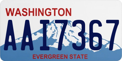 WA license plate AAI7367