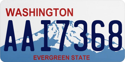 WA license plate AAI7368