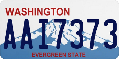 WA license plate AAI7373
