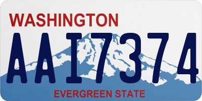 WA license plate AAI7374