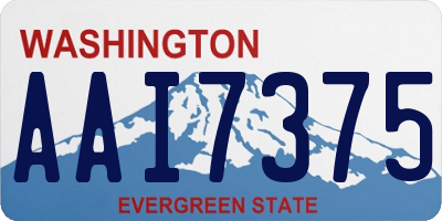 WA license plate AAI7375