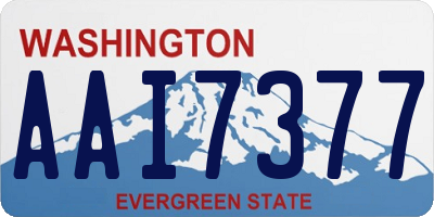 WA license plate AAI7377