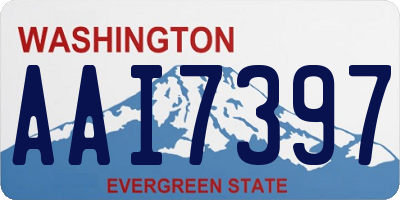 WA license plate AAI7397