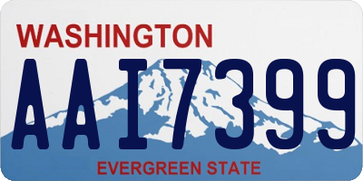 WA license plate AAI7399