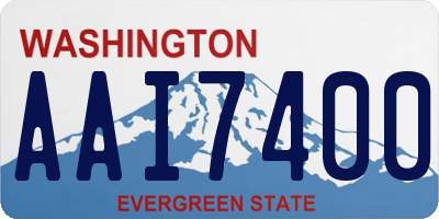 WA license plate AAI7400