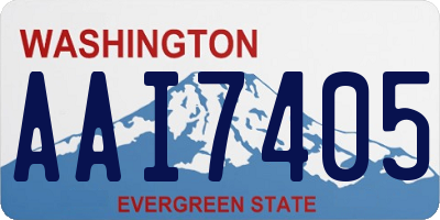 WA license plate AAI7405