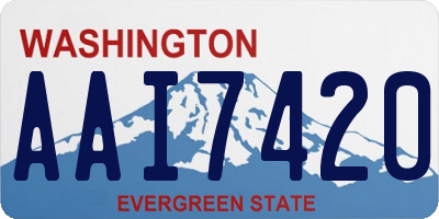 WA license plate AAI7420