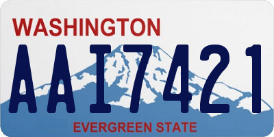 WA license plate AAI7421