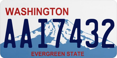 WA license plate AAI7432