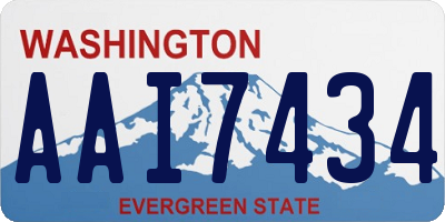 WA license plate AAI7434
