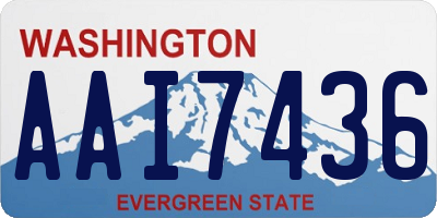 WA license plate AAI7436