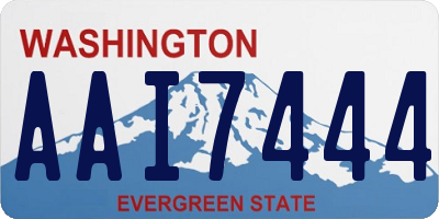 WA license plate AAI7444