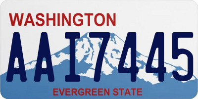 WA license plate AAI7445