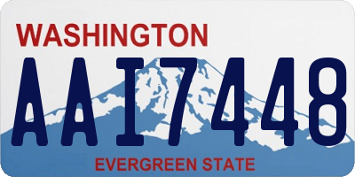 WA license plate AAI7448
