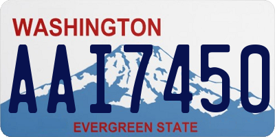 WA license plate AAI7450
