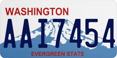 WA license plate AAI7454
