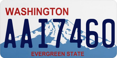 WA license plate AAI7460