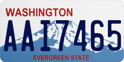 WA license plate AAI7465