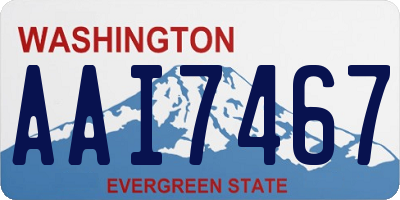 WA license plate AAI7467