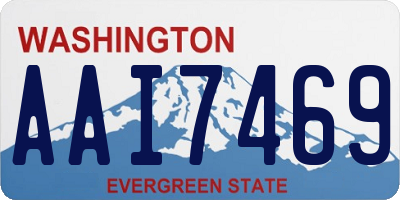 WA license plate AAI7469