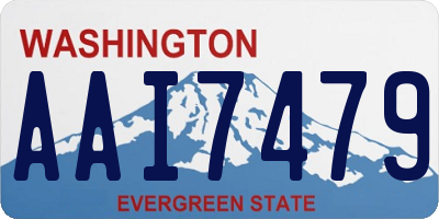 WA license plate AAI7479