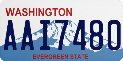 WA license plate AAI7480