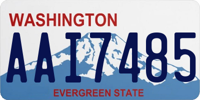 WA license plate AAI7485