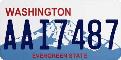 WA license plate AAI7487