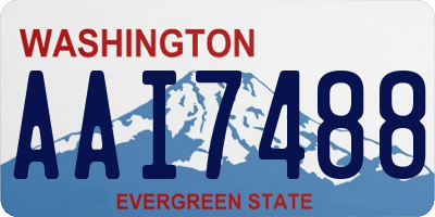 WA license plate AAI7488
